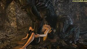 Samus Aran on a strange Alien Planet Saga Full Video 3D Porn